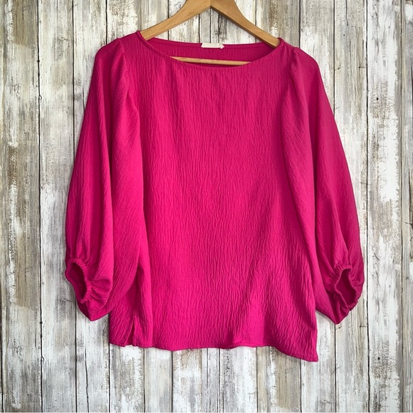 Oddy Pink Oversized Blouse - Picture 1 of 6